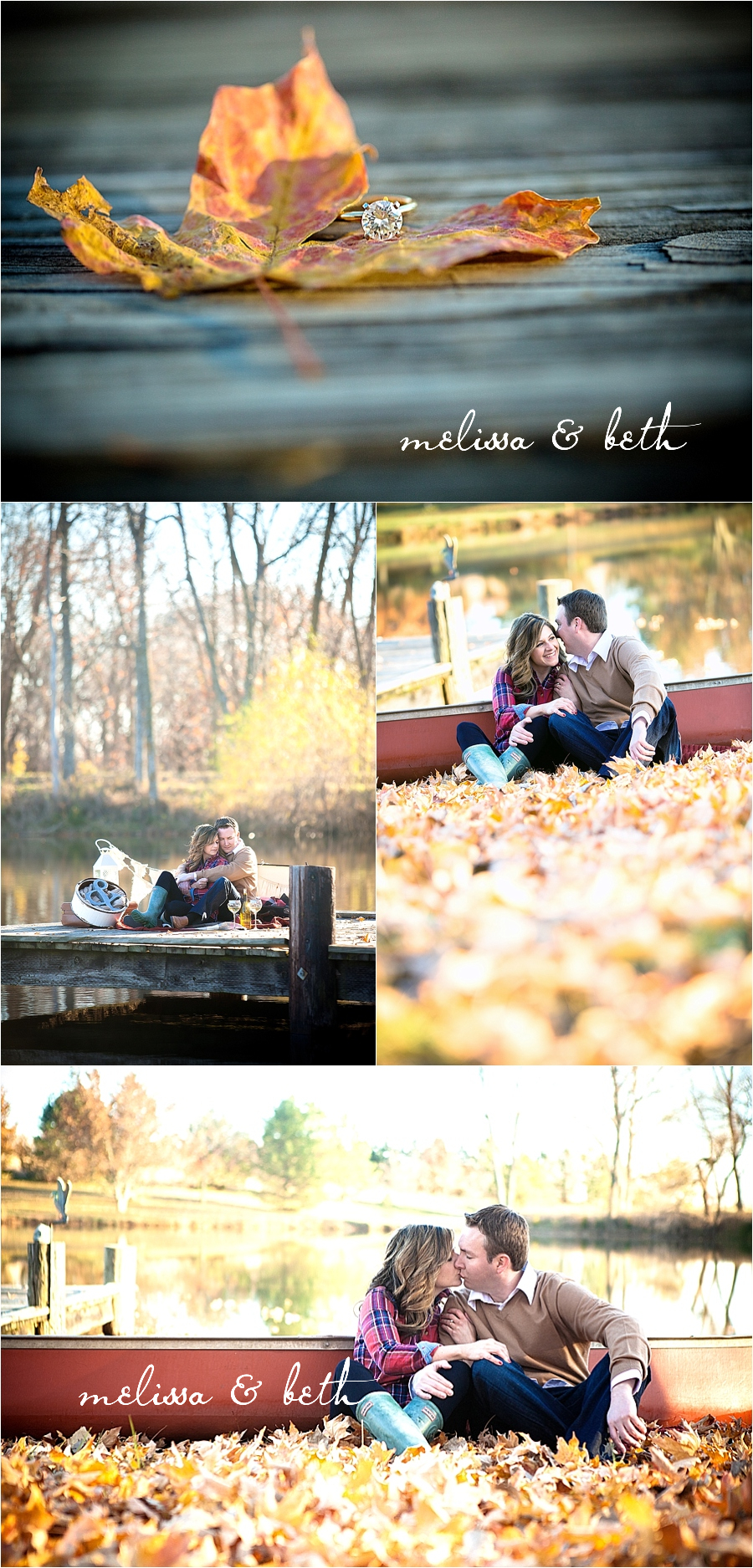 Engagement Photographers canoe session
